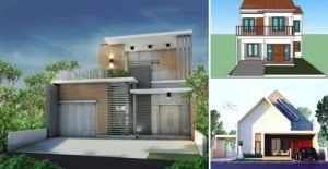 Model Dan Denah Rumah Minimalis Modern 1 Dan 2 Lantai