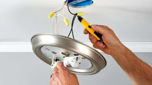 cara memasang fitting lampu